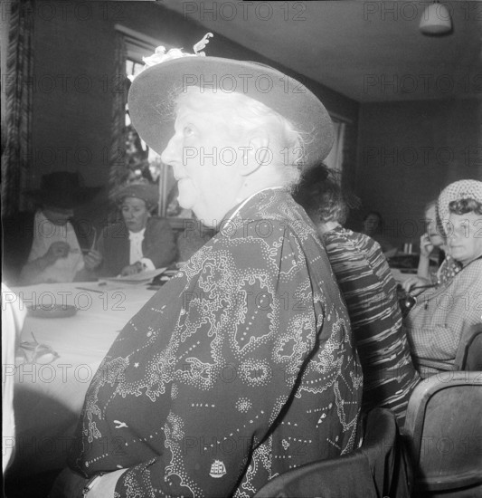 Baroness Pol Boel at a women's conference, 1948.