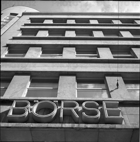 Zurich Stock Exchange, 1952.