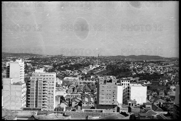 City view of Belo Horizonte, Brazil 1950.