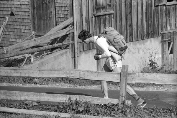 Walter Steiner, training in Wildhaus 1975.