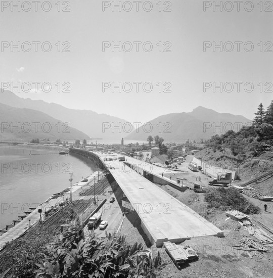 N2 Gotthard-Chiasso near Melide, 1963.