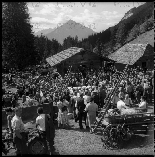 Farmer festival in the Justistal Valley, 1958.