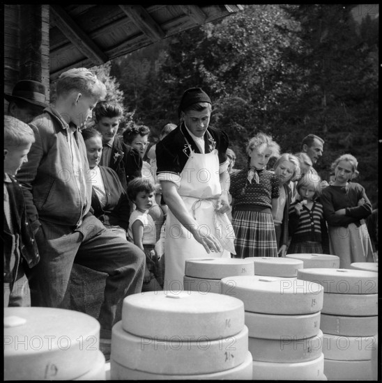 Farmer festival in the Justistal Valley, 1958.
