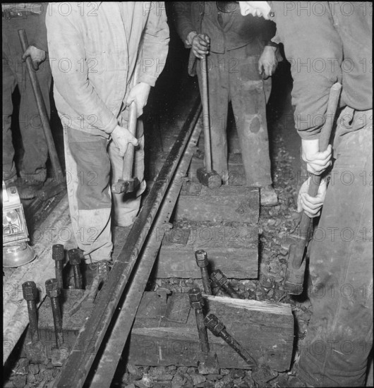 Replacement of the railway bridge in Zurich-Wipkingen 1947.