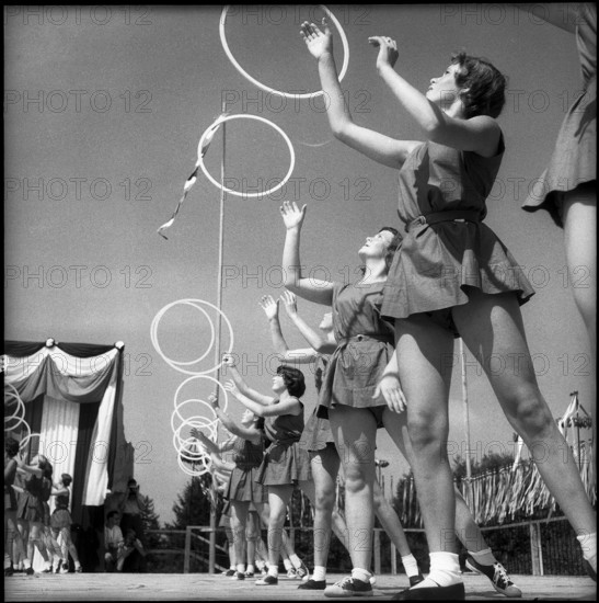Children's party in St. Gallen, 1955.