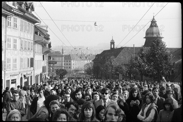 Jo Siffert's funeral, Fribourg 1971.