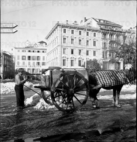 Lugano in Winter, 1947.