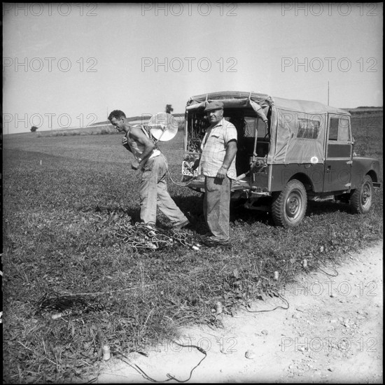 Cousset; search for oil, geological research; 1955.