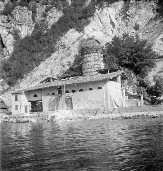 Ticino, Lime kilns near Caprino; 1949.