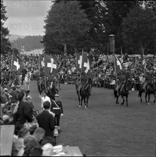 62nd Marché-Concours Saignelégier, cavalry, 1965.