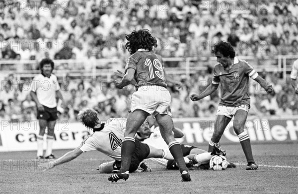 Football WC semi final 1982: France - Germany.