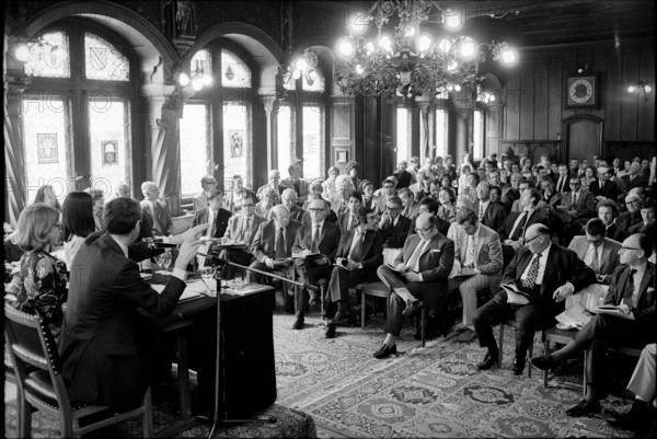Watch auction at Zunfthaus zur Schmieden, Zurich; 1972.