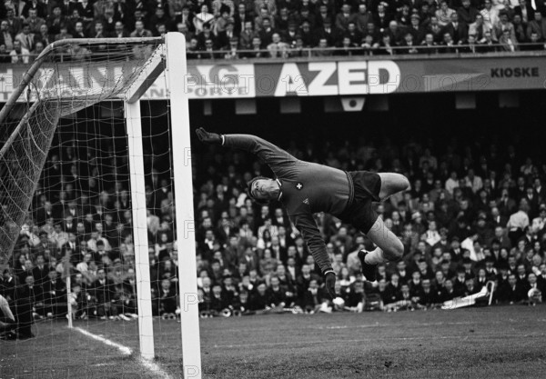 Marcel Kunz, national goalie, 1970.
