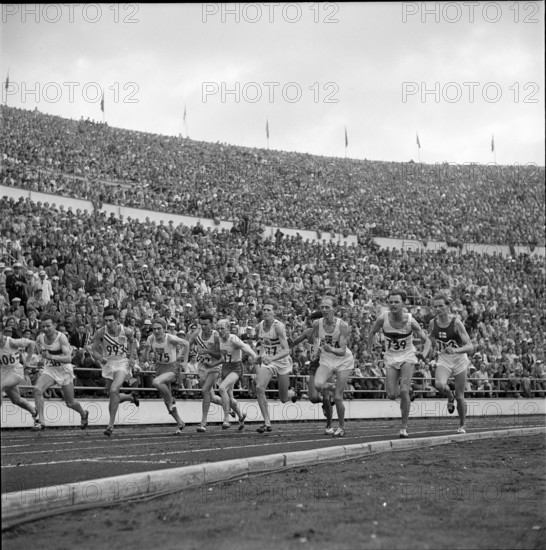 Olympic Games Helsinki 1952: 1500m final.