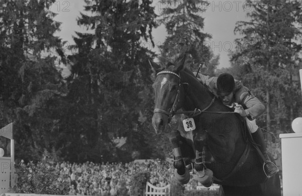 CSIO Lucerne 1974: Markus Fuchs and Lady Seven.