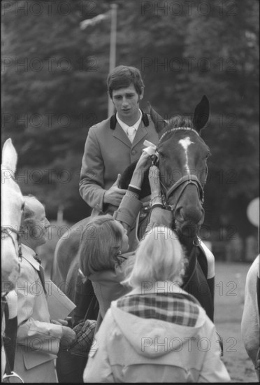 CSIO Lucerne 1974: Walter Gabathuler and Butterfly.