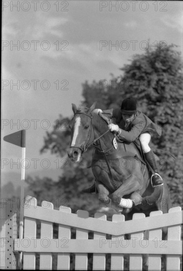 CSIO Lucerne 1974: Peter Reid and Casanova.