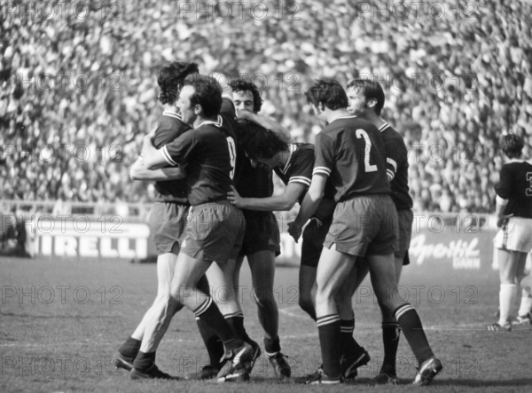 Cup final 1971: Servette Genf - FC Lugano;.