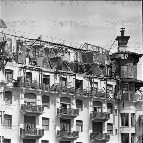 Fire at the Royal Palace, Evian 1958.