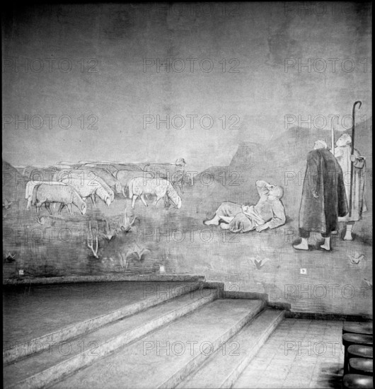 Fresco of Walter Clénin parish center, Biel 1948.