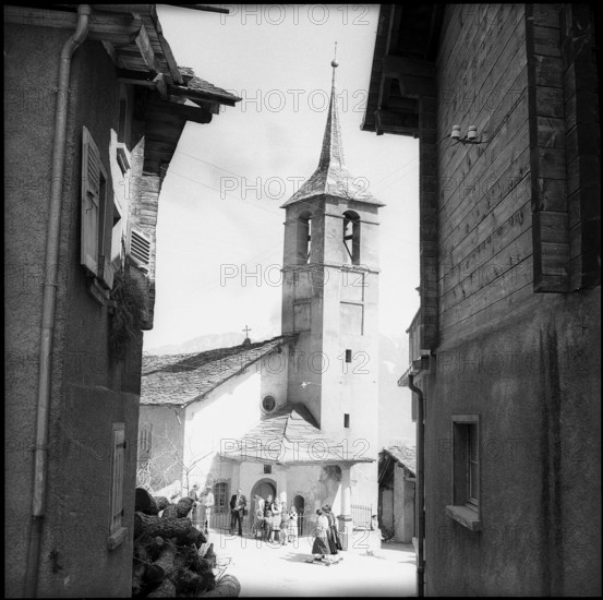 Church in Chermignon, 1955.