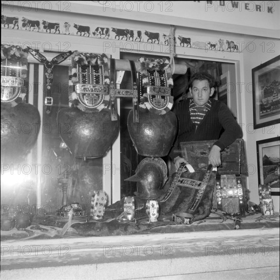 Last Fabricant of Straps for Cowbells, Appenzell 1962.