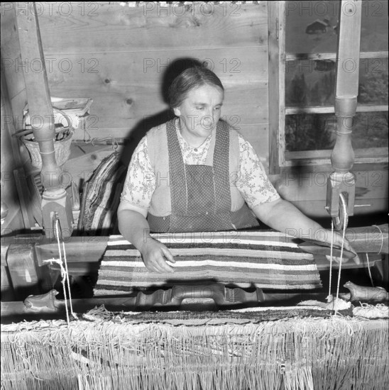 Linen Weaver, 1962.