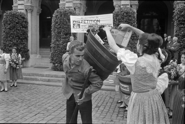 Petition against highway construction in the Weinland, 1972.
