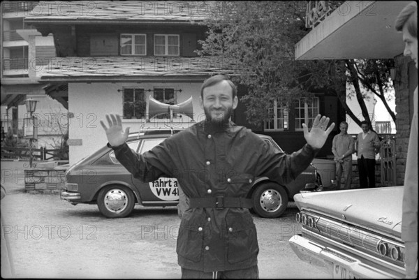 Tour de Suisse 1969: Blick reporter Fridolin Luchsinger.