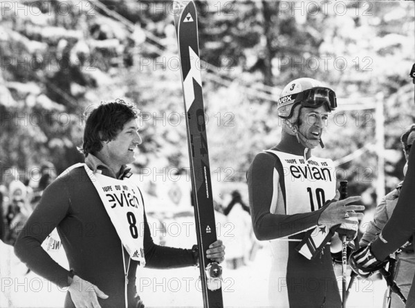 Franz Klammer, Bernhard Russi 1977.