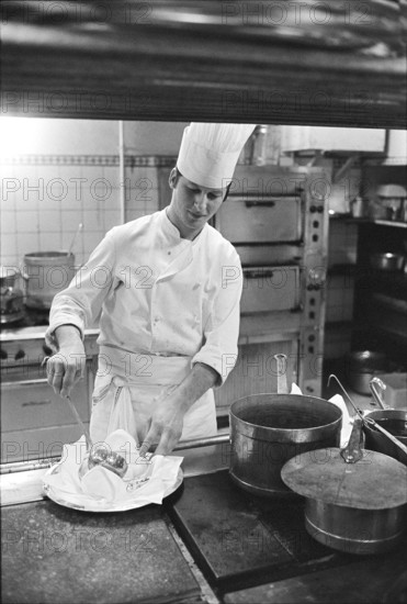 Temporary Worker in the Hotel and Restaurant Industry, 1970.