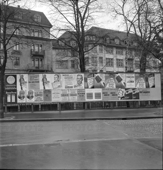 Billboard; Election posters, slogan; 1941.
