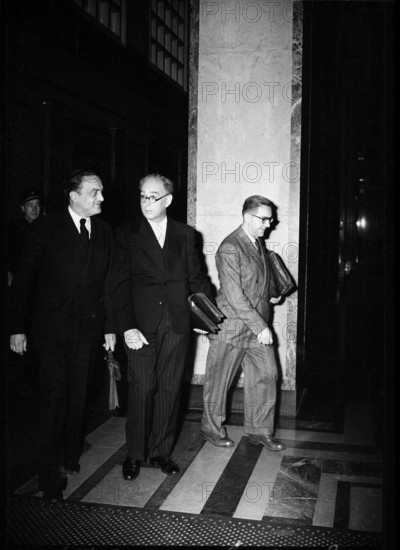The accused, trial against Swiss Nazis; 1947.