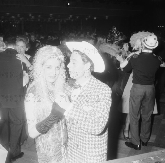 Artist masked ball in Zurich, 1960.