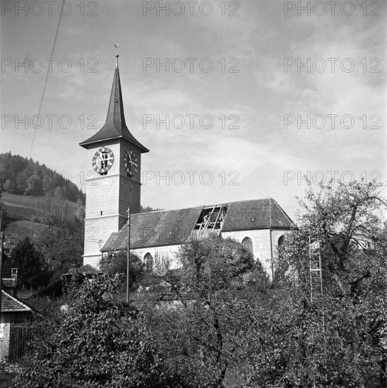 Oberburg church, Burgdorf 1952.