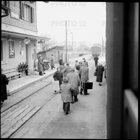 Railway Station Ramsen, 1957.