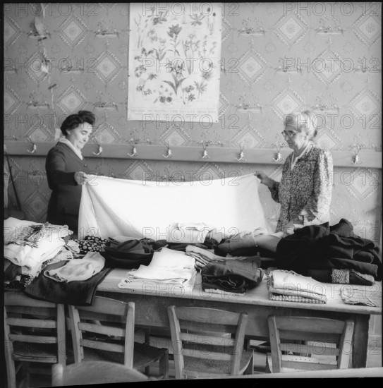 After World War 2: relief action for Lanslebourg, Morges 1945.