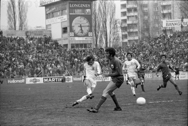 Cup final 1975: FC Basel - FC Winterthur; Künzli, Mundschin.