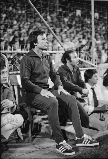 Final game for championship 1977: FC Basel - Servette Geneve; coach Benthaus.