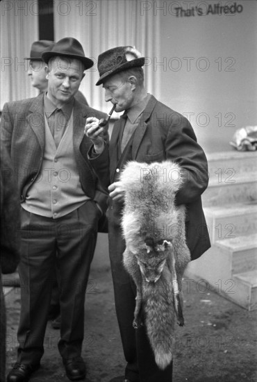Fur market in Lucerne 1971.