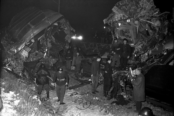 Railway accident in Feldmeilen 1971.