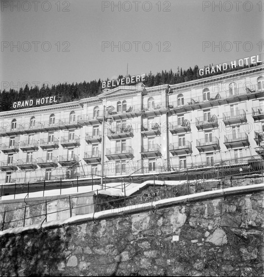 Davos: Grand Hotel Belvedere; 1949.