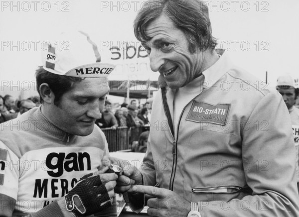 Tour de Suisse 1968: Cyrille Guimard and Ferdi Kübler.
