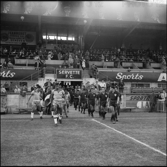 Football WC in Switzerland 1954: Brazil - Mexico.