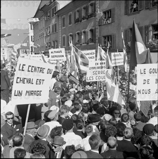 17th festival of the Jura in Delémont, 1964.