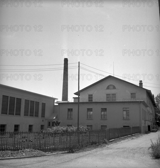 Factory producing matches in Nyon 1949.