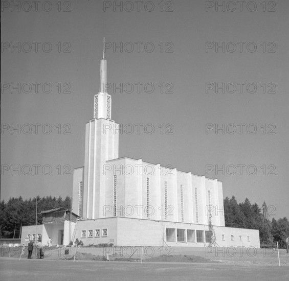 Temple of the Mormons in Zollikofen, 1955.