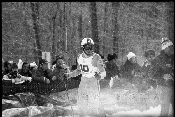 Olympic games Lake Placid 1980, downhill: Peter Müller.