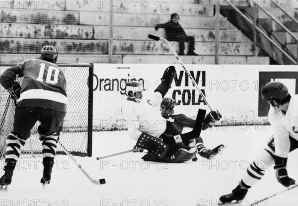 Keeper of Swiss national team Gerald Rigolet, 1970.