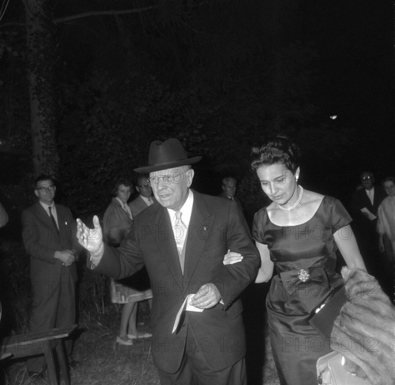 Pablo Casals and his future wife Martita Montanez, 1956.